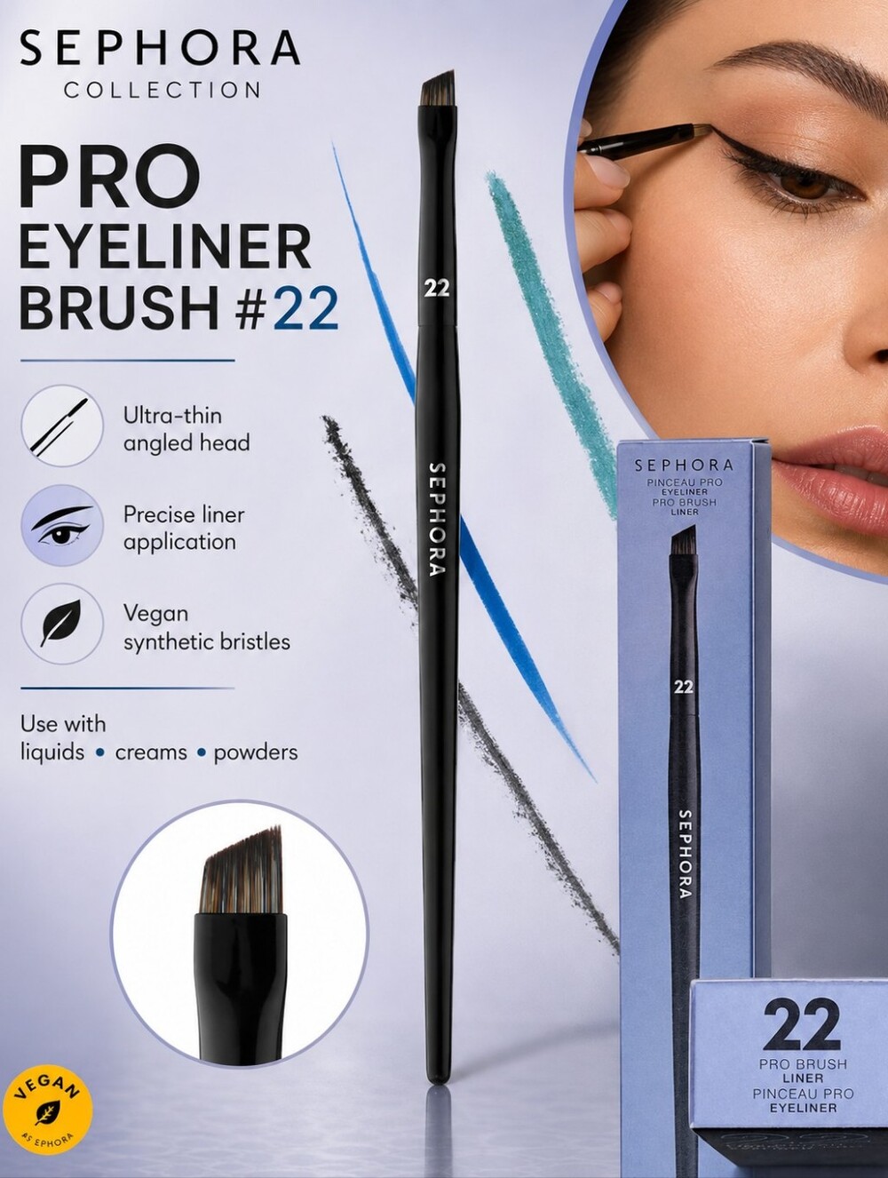 Sephora Collection PRO Eyeliner Brush #22